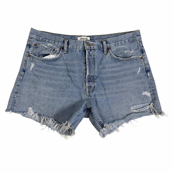 Agolde Parker Long Shorts Swapmeet - Picture 3 of 7